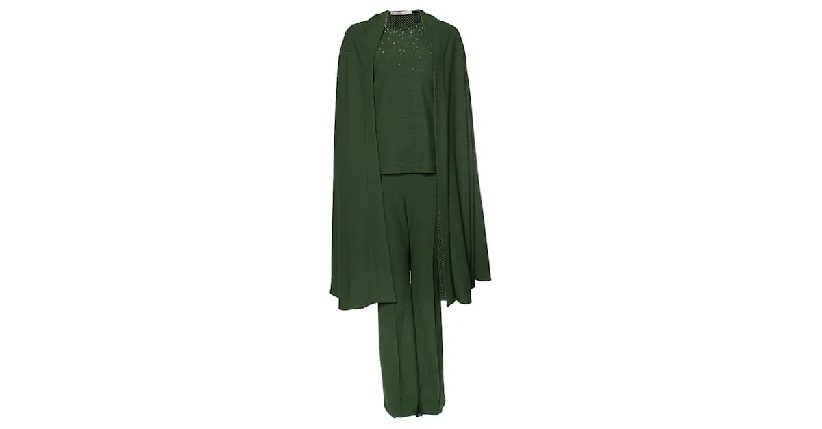 Autre Marque Jan Taminiau, 3 traje de pieza en verde 