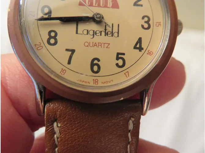 Autre Marque Reloj - Le Club Lagerfeld Beige 