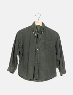 Benetton Camisa verde pana