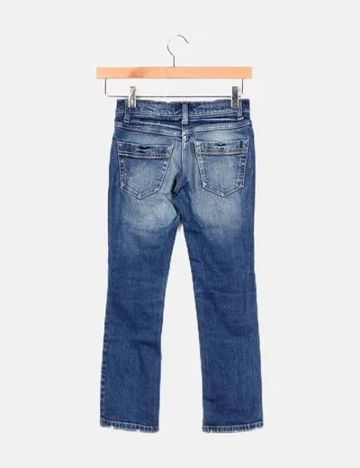 Benetton Pantalón denim azul