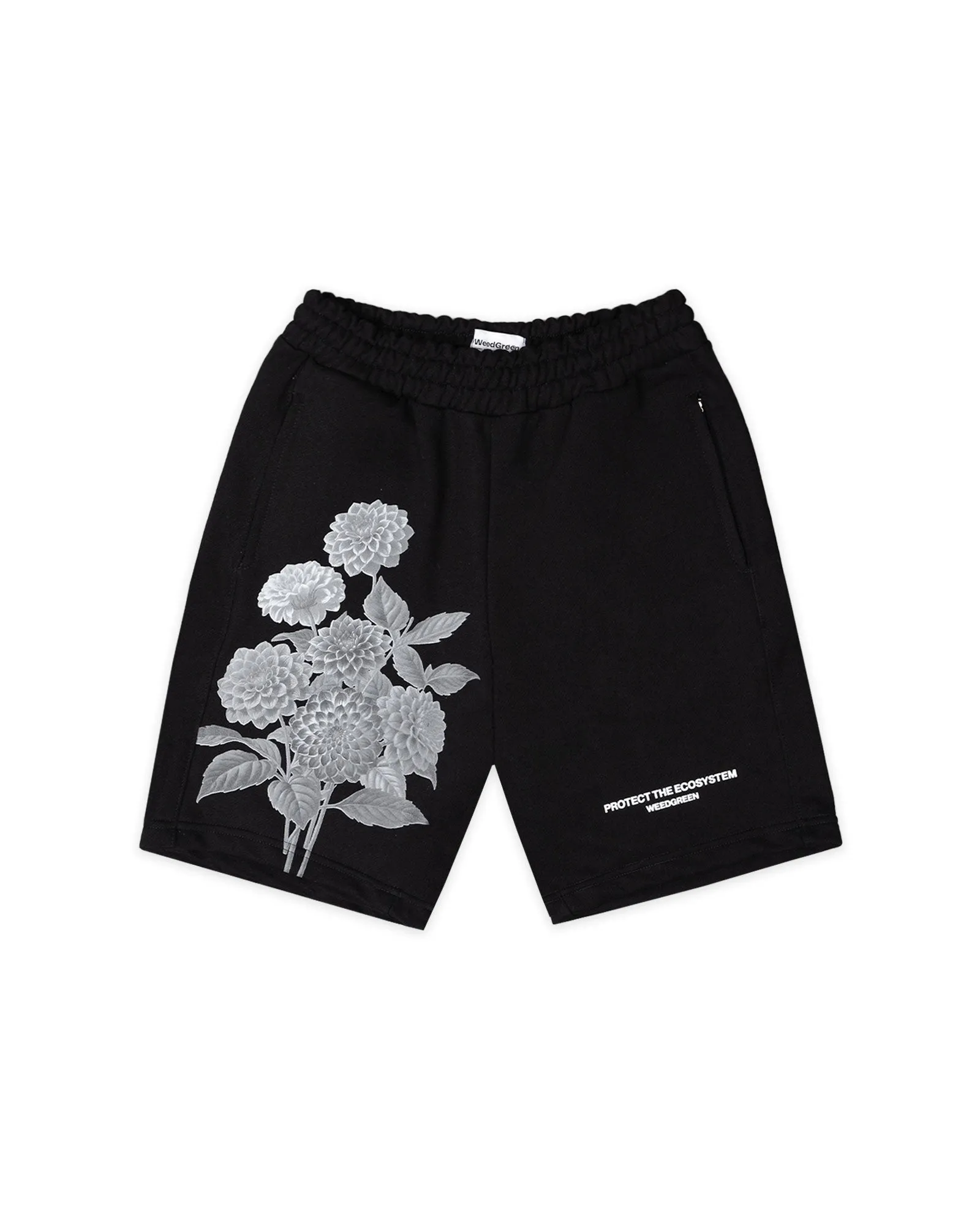 BERMUDA COMFY BLACK FLOWERS NEGRO