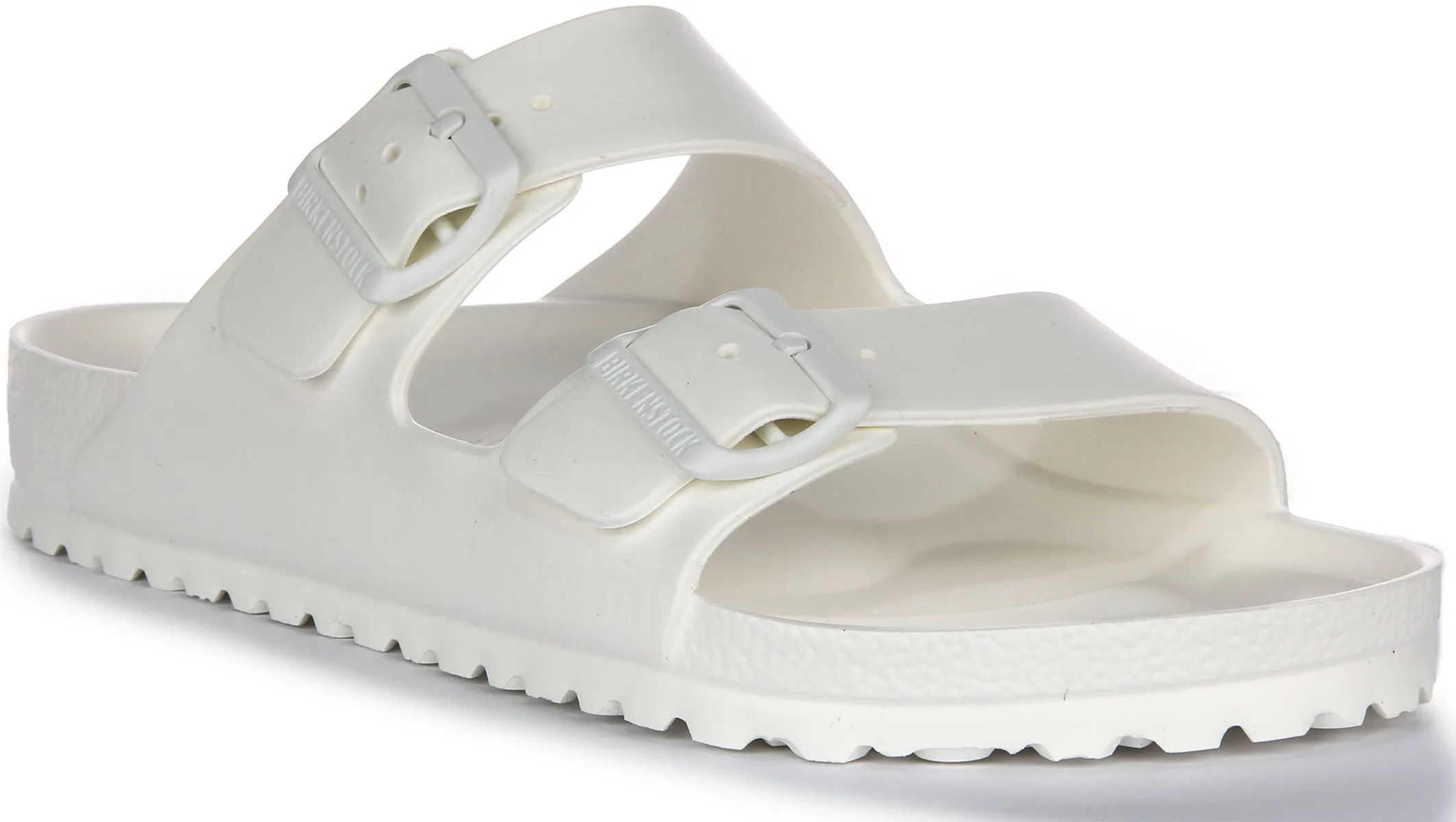 Birkenstock Arizona EVA Estilo de Dos Correas Sandalias de EVA Sandalias de Goma en Blanco