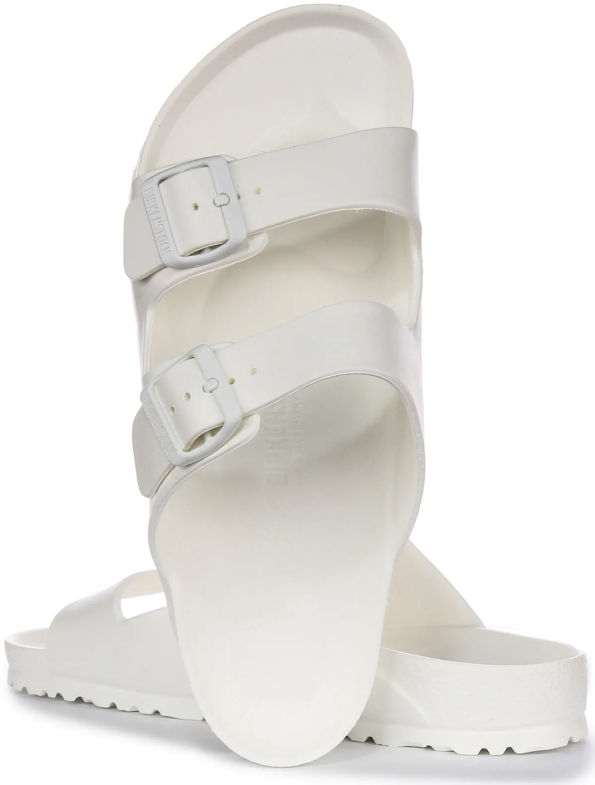 Birkenstock Arizona EVA Estilo de Dos Correas Sandalias de EVA Sandalias de Goma en Blanco