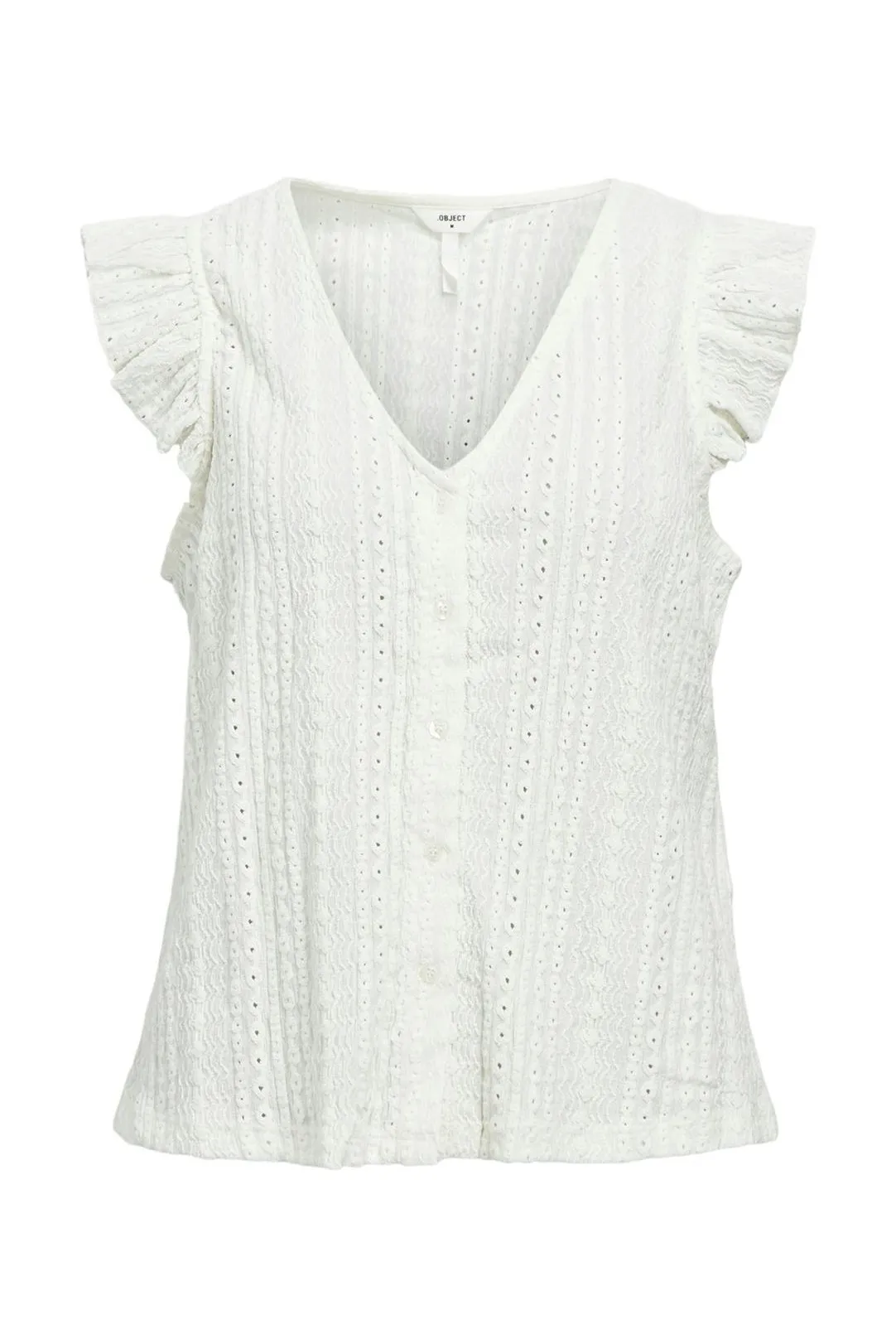 BLUSA BORDADA OBJHELEN BLANCO