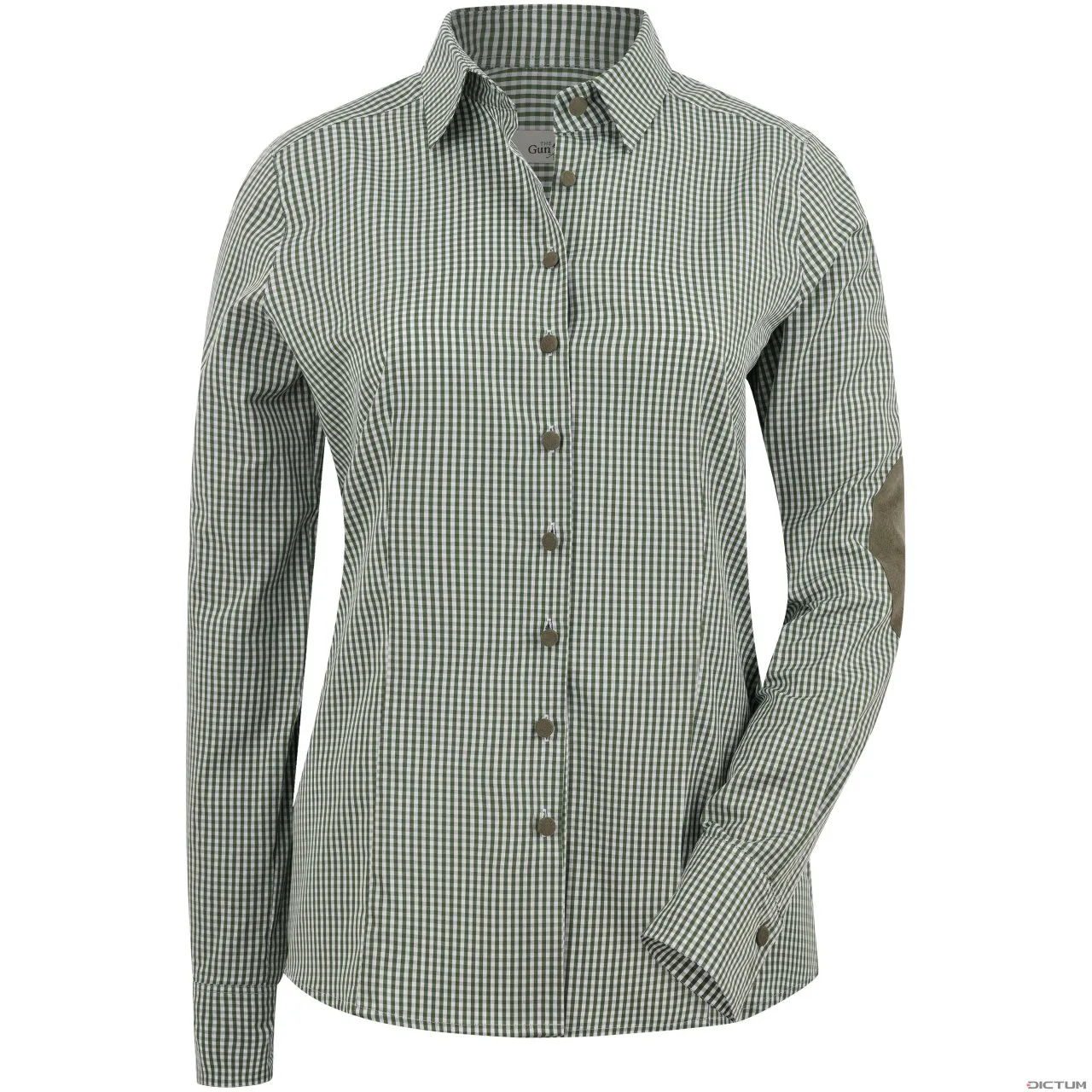 Blusa para mujer Gingham con parches