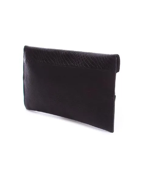 bolso calzados marian cartera grabado negro