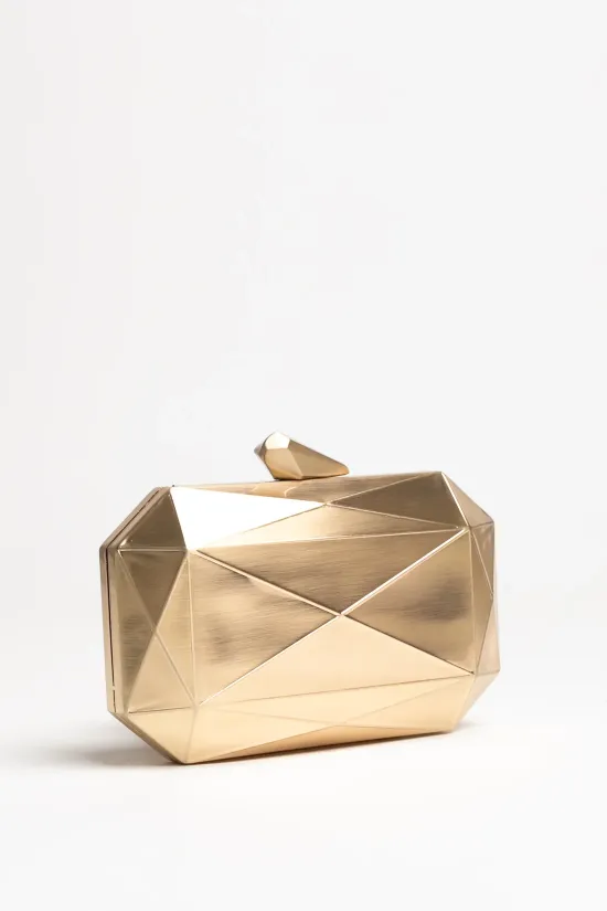bolso de mano durble - dorado