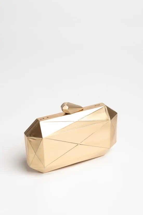 bolso de mano durble - dorado