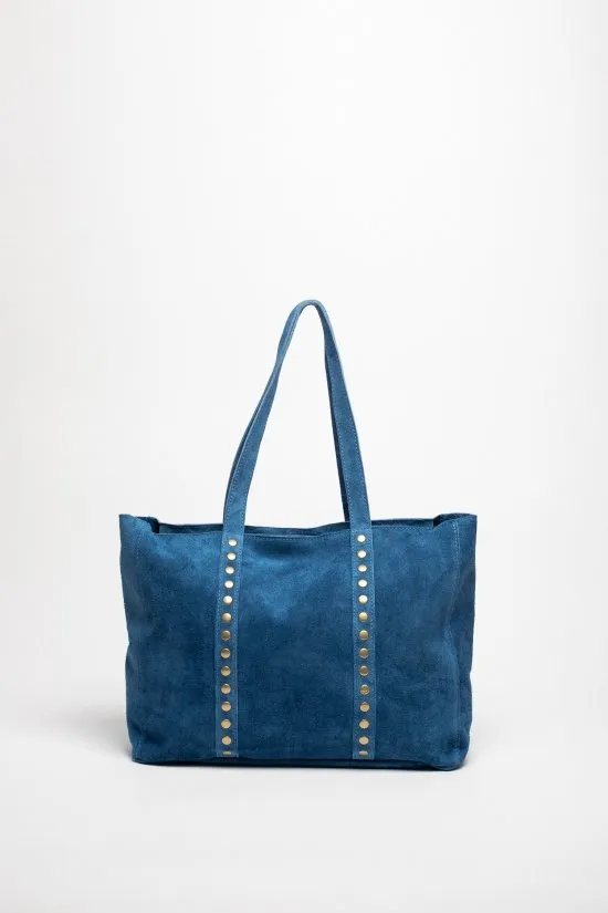 bolso de piel athuruga - azul denim