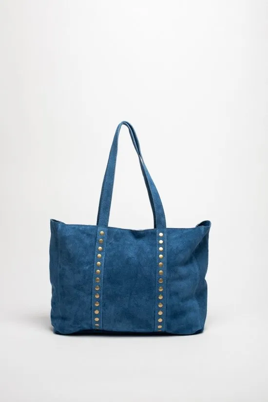 bolso de piel athuruga - azul denim