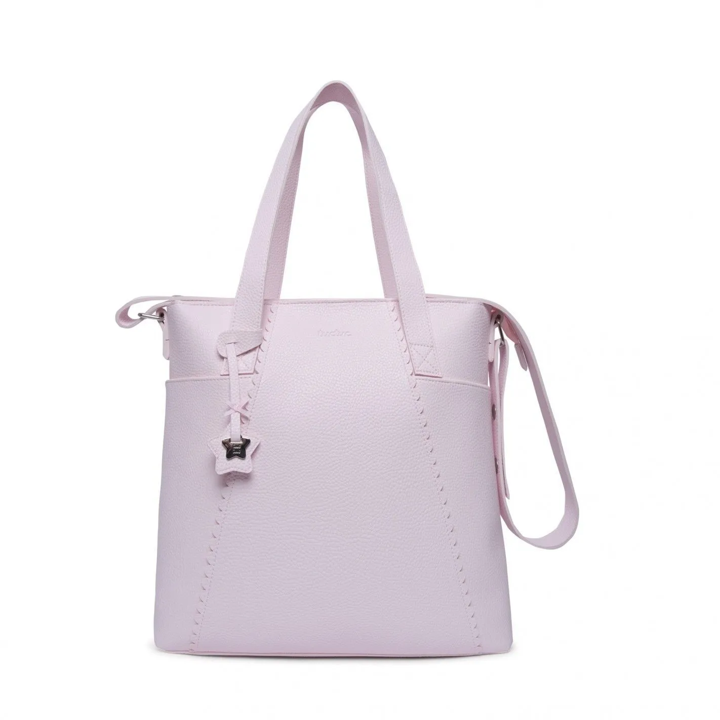 Bolso panera polipiel love rosa tuc tuc