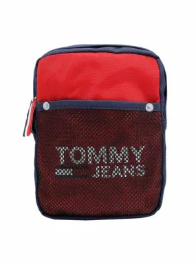 bolso tommy jeans cool city rojo para hombre