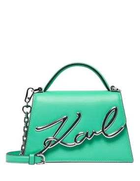 Bolso trapecio verde K/Signature