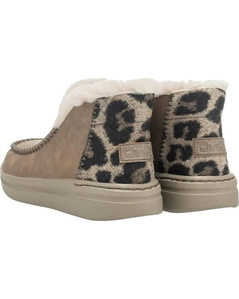 Botines HEY DUDE  de Mujer BOTIN BEIGE PLANO DUDE  NUT