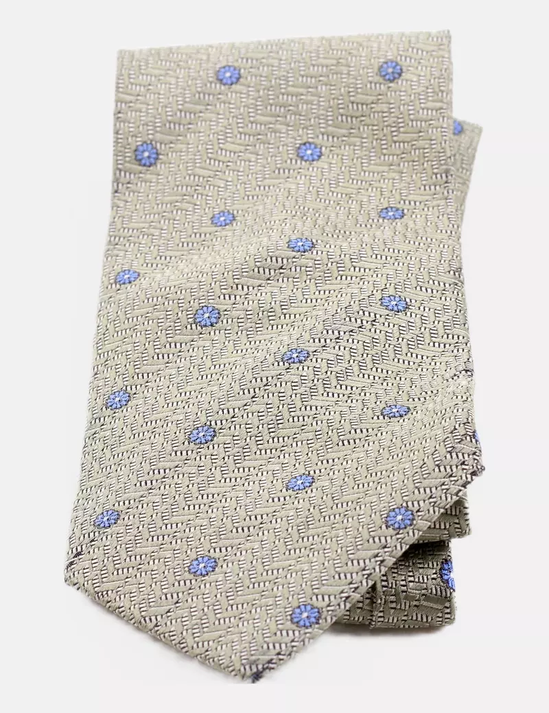 Brioni Corbata verde estampada