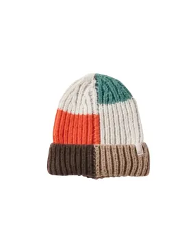 BRIXTON FIONA CROCHET BEANIE BEIGE MULTI