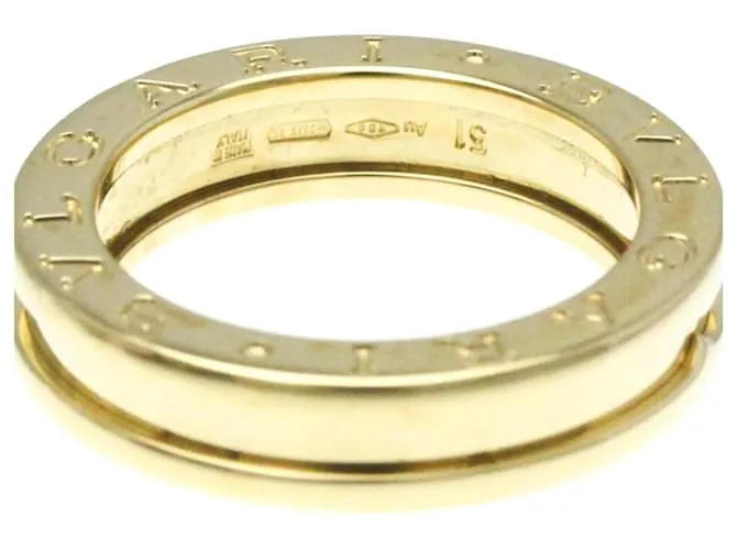 Bulgari Anillo de banda de oro amarillo Bvlgari B.zero1 Dorado 