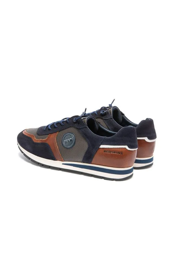 Calzados Hombre Redskins Stitch 2 Marine+Cognac+Gris