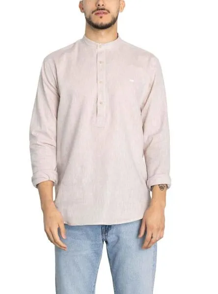 Camisa Polera Klout Lino Beige para Hombre