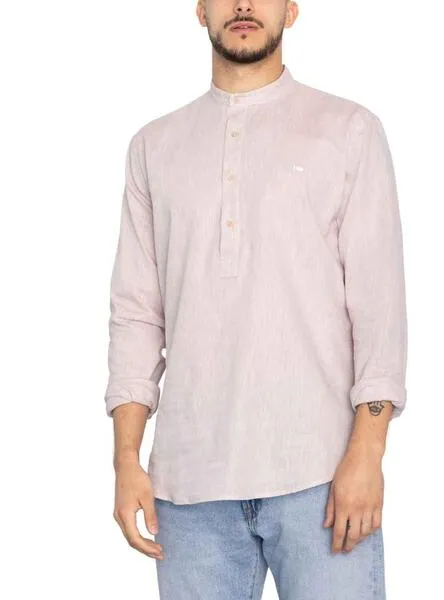 Camisa Polera Klout Lino Beige para Hombre