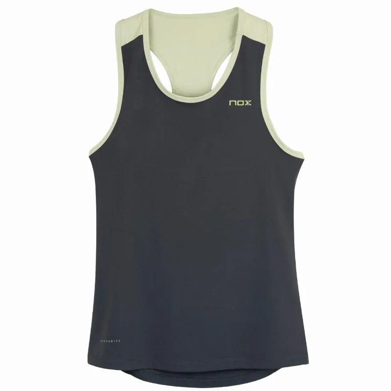 Camiseta Nox Pro Gris Carbon Mujer | Nox