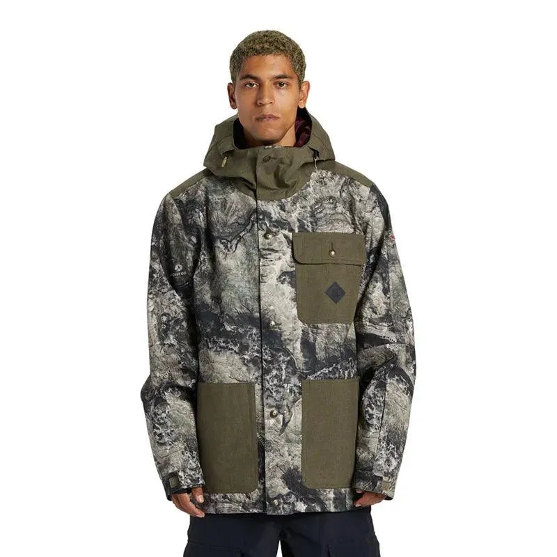 Campera Dc Snow Servo Verde Camuflado