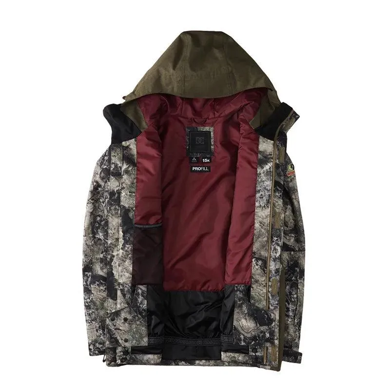 Campera Dc Snow Servo Verde Camuflado