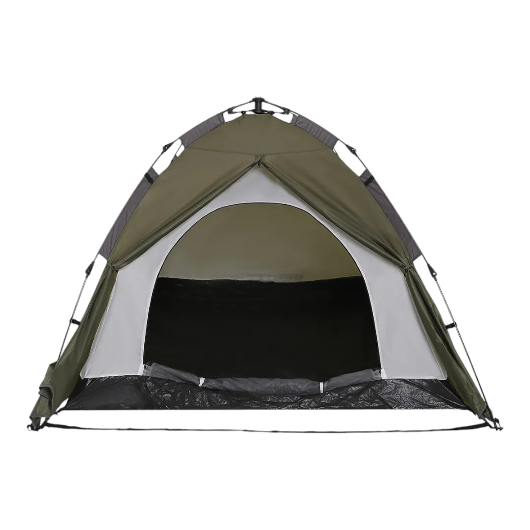 Carpa Montagne Atuel Auto Armable 3 Personas Verde Militar