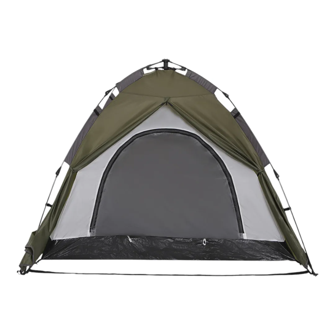 Carpa Montagne Atuel Auto Armable 3 Personas Verde Militar