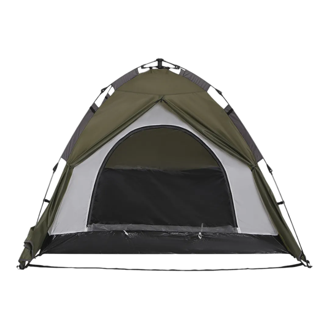 Carpa Montagne Atuel Auto Armable 3 Personas Verde Militar