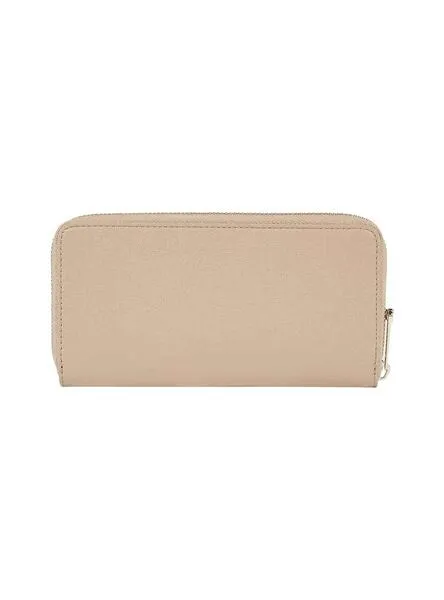 Cartera Tommy Hilfiger Logo Beige para Mujer