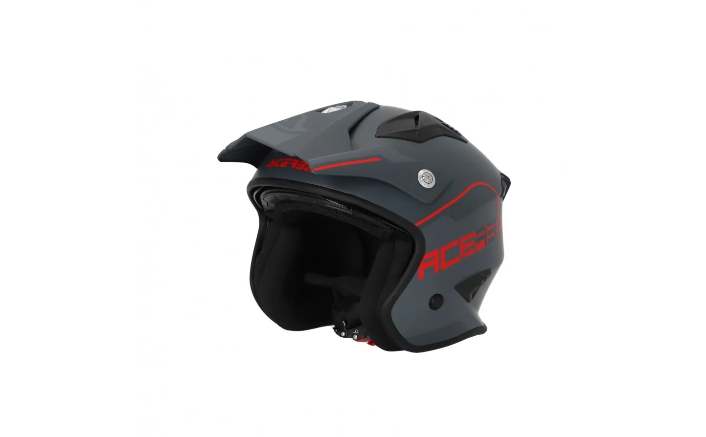 Casco Acerbis Jet Aria 2206 Gris Rojo |0025055.801|