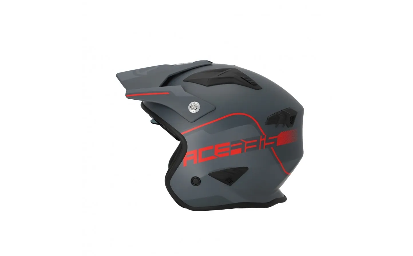 Casco Acerbis Jet Aria 2206 Gris Rojo |0025055.801|