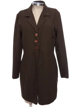 Chaqueta / Abrigo color Café - Ag Fashion
