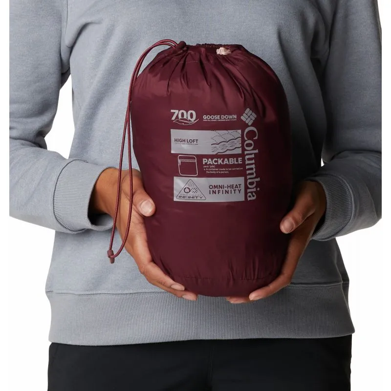 Chaqueta de plumón sin mangas para mujer Columbia Bulo Point Down (Mineral Pink)