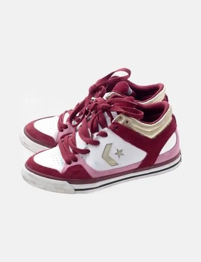 Converse Deportiva roja combinada