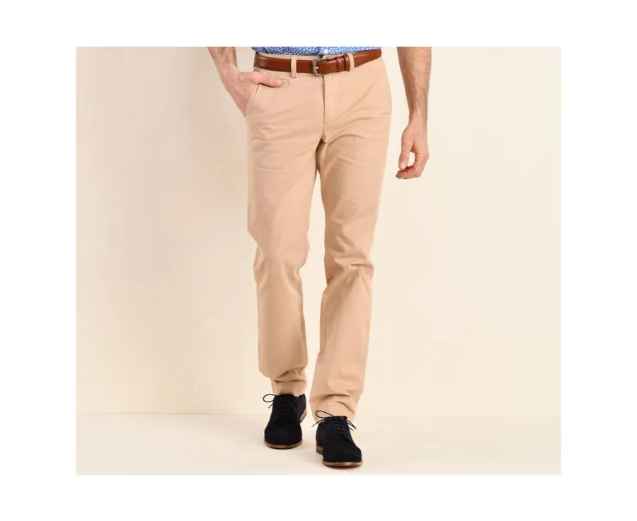 Dark Beige Chino trousers for men - JERRY II