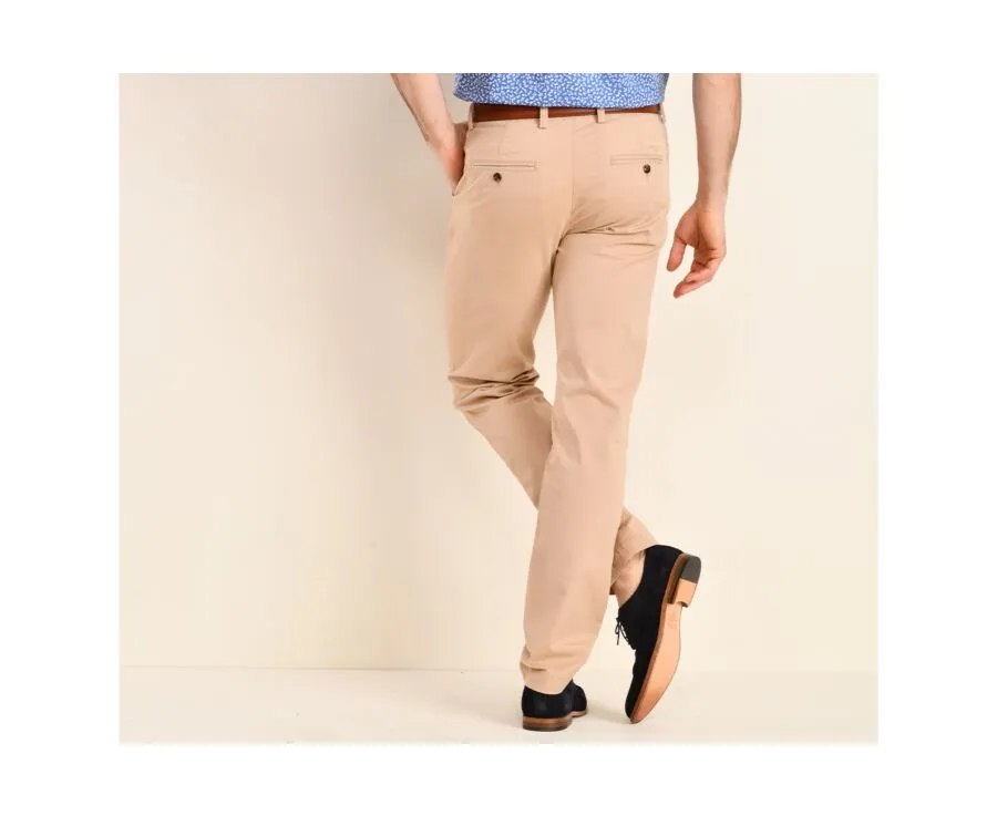 Dark Beige Chino trousers for men - JERRY II