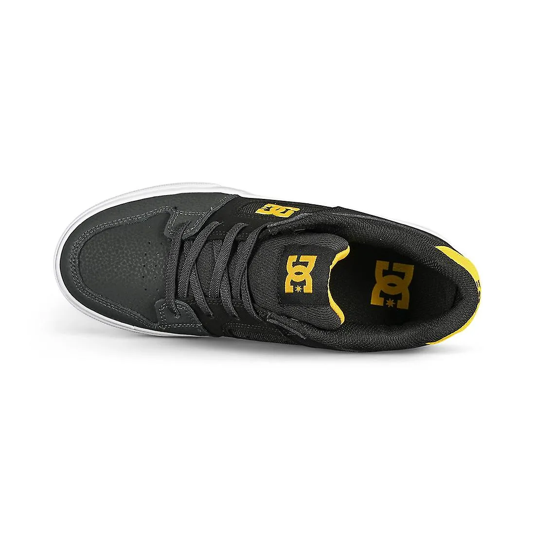 DC Pure Elastic (Youth) Skate Shoes - Gris / Amarillo