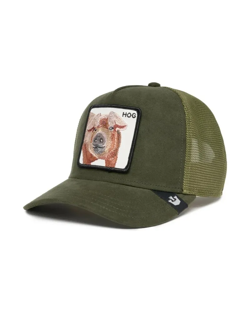 Gorra goorin bros verde cerdo the suede trucker cap