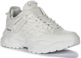 Guess Belluna Cordones 4SYN de Encaje Excesivo de Cuero Sintético para Mujer en Blanco