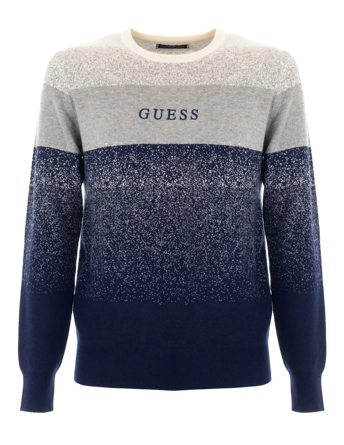 GUESS - Jersey gris y azul marino M4BR15 Z3HC0 Hombre