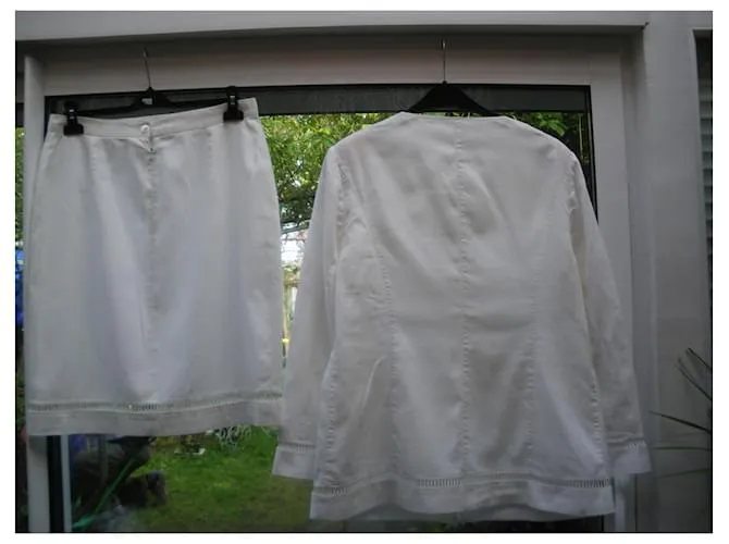 Guy Laroche Falda elegante Blanco roto 