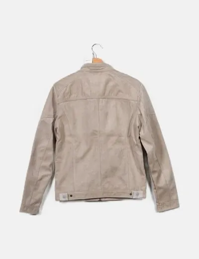 Jack & Jones Chaqueta biker beige