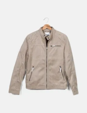 Jack & Jones Chaqueta biker beige