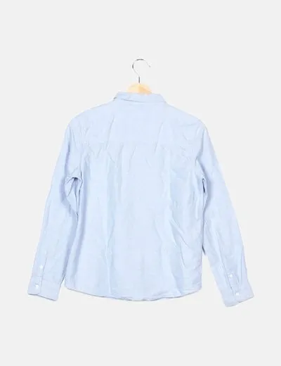 Mango Camisa azul básica