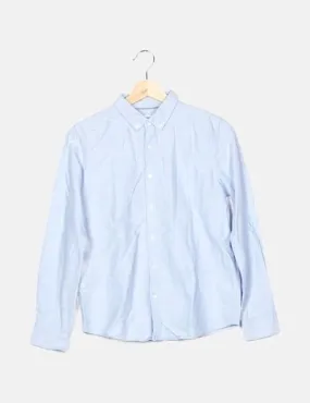 Mango Camisa azul básica