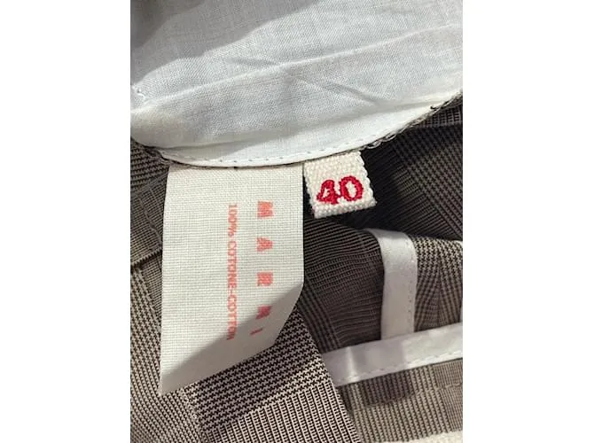 MARNI Pantalón T.Algodón S Internacional Beige 