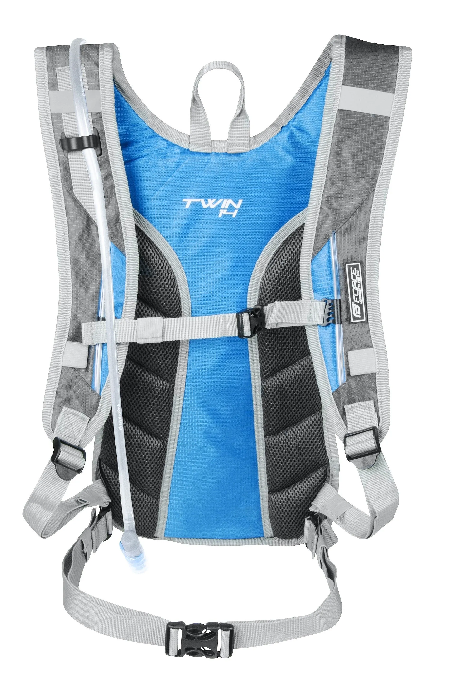 mochila FORCE Twin Plus - Grey/Blue