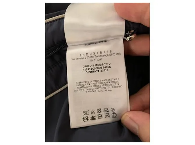 Moncler Parka larga de plumón Ophelys Azul marino 